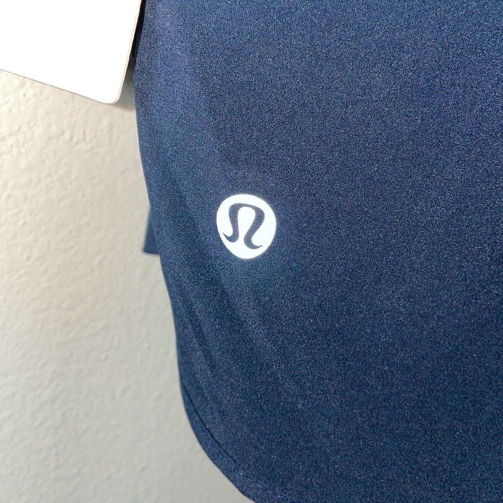 NWT Lululemon Lined Mid Rise Track That Short *5" True Navy Size 4 - Picture 3 of 11